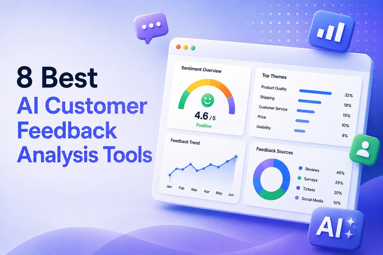 Best AI Customer Feedback Analysis Tools in 2026: Top 8 Compared