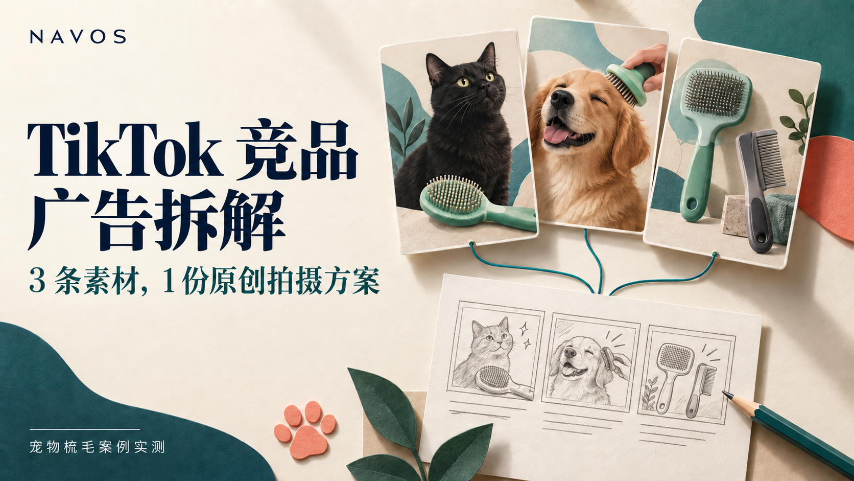 TikTok 竞品广告拆解：3 条素材实测